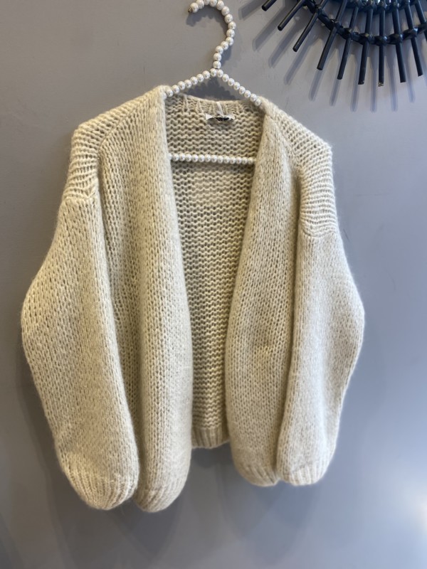 Gilet Mohair beige - Pulls et gilets - Popleen Store